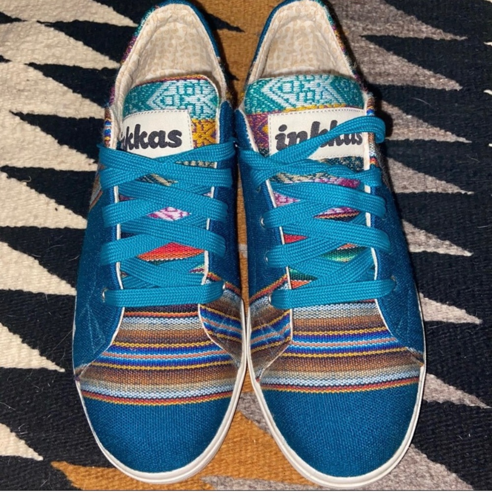 Inkkas flat lace up sneaker canvas shoes 8